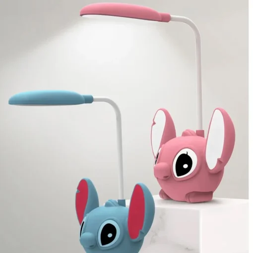 Lámpara de mesa LED Lilo y Stitch con punta de lápiz