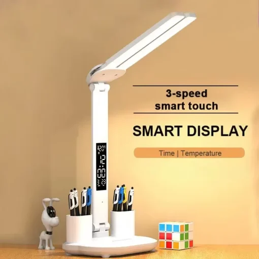 Lámpara de mesa recargable LED 180 regulable