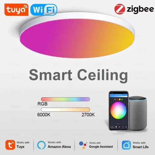 Lámpara inteligente wifi Tuya Zigbee 3.0