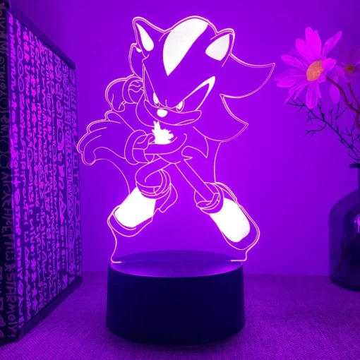 Lámpara nocturna 3D Sonic, ilusión óptica