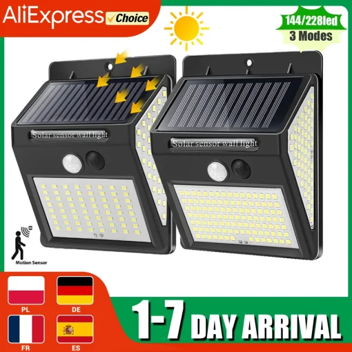 Lámpara solar LED 144 LED multifuncional