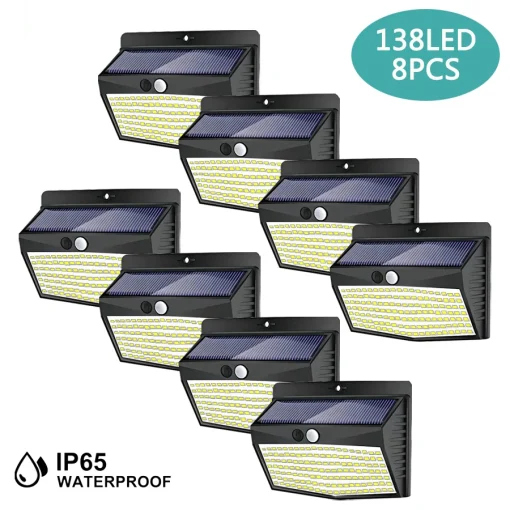 Lámparas solares exteriores LED 138