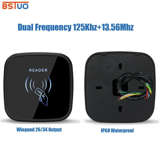 Lector tarjetas RFID dual 125KHz 13,56MHz impermeable