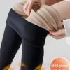 Leggings de felpa cálida de invierno para mujer BIVIGAOS