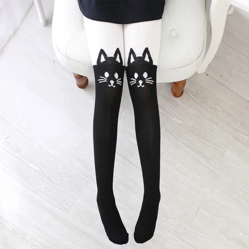 Leggings de invierno para niñas de algodón con dibujos