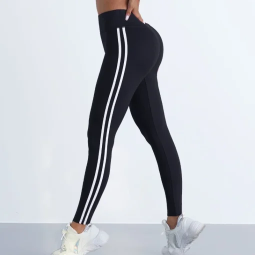 Leggings yoga rayadas para mujer