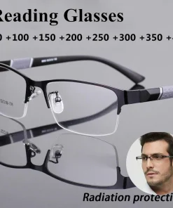 Lentes de lectura para hombre retro para negocios