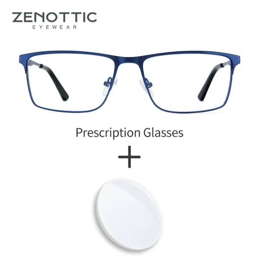 Lentes recetados ZENOTTIC de aleación para hombre