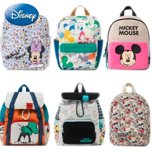 Linda Mochila Mickey Mouse Escuela Mujer