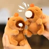 Llavero de peluche capibara con burbuja