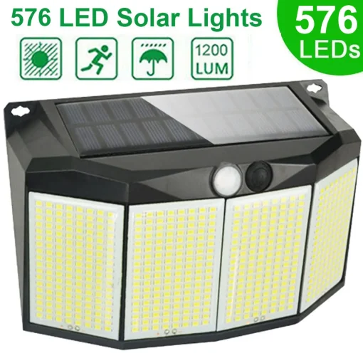 Luces LED 576 solares de exterior