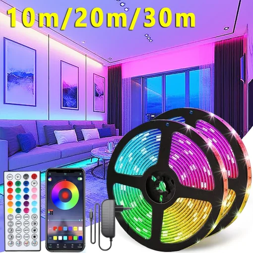 Luces LED RGB para habitación 10m 20m 30m