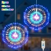 Luces LED estrella de fuegos artificiales alimentadas por USB