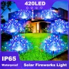 Luces Solares 420LED Fuegos Artificiales