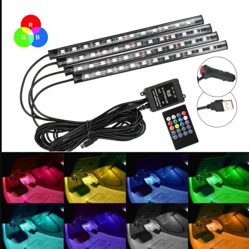 Luces de ambiente RGB universales para coche