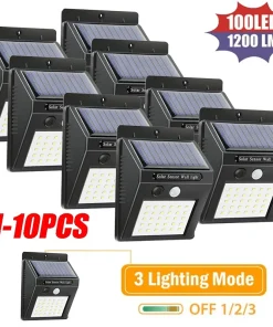 Luces solares 30 LED exterior