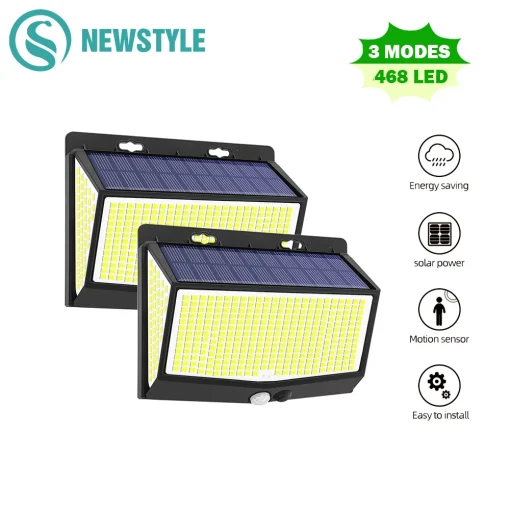 Luces solares LED para exteriores 3 modos