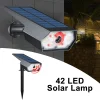 Luces solares de sensor de movimiento 42 LED