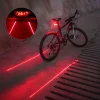 Luces traseras para bicicletas de montaña, LED, láseres