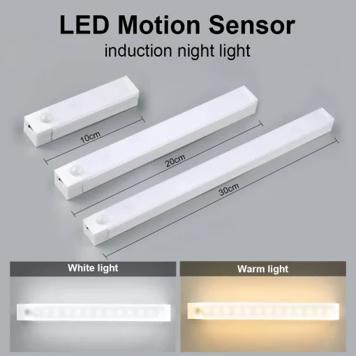 Luz LED con sensor de movimiento, luz nocturna bajo mueble