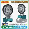 Luz LED de 27 W para batería Makita BL1830 de 18 V