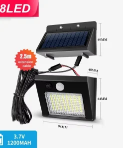 Luz Solar Dividida con Sensor de Movimiento PIR