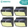 Luz Solar Exterior 138 LED 4 Piezas