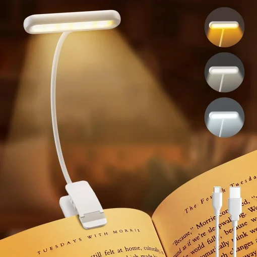 Luz de lectura recargable USB White Book Light