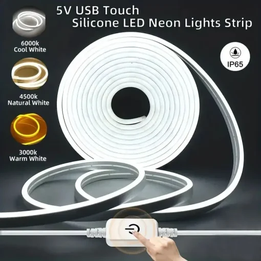 Luz de neón LED regulable táctil de 5 V USB