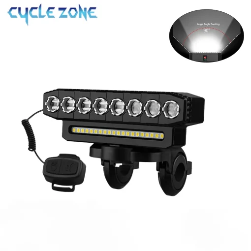 Luz delantera para bicicleta MTB de 8 LED impermeable