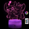 Luz nocturna 3D Stitch con control remoto