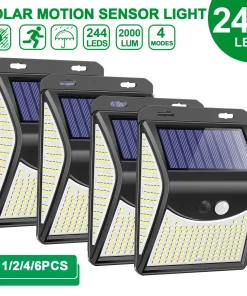 Luz solar 4 modos 244 LED