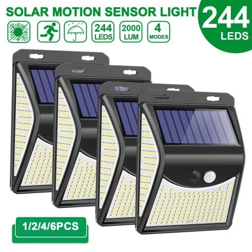 Luz solar LED exterior de 4 modos