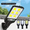 Luz solar LED para exterior patio pared 3 modos.