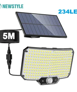 Luz solar exterior 234LED impermeable con sensor de mov