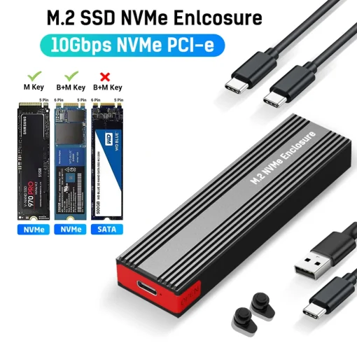 M2 NVMe SSD Caja 10Gbps