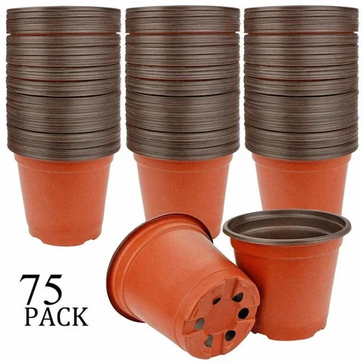 Macetas de vivero de plantas flexibles de 75 piezas