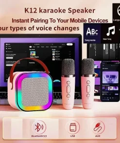 Máquina de karaoke Bluetooth K12 portátil