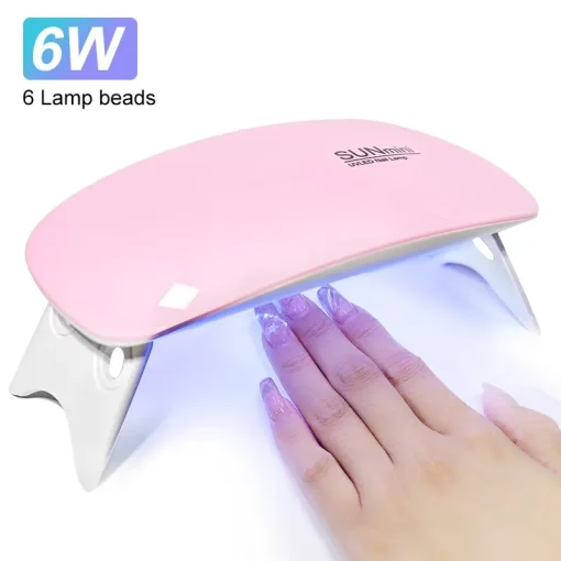 Máquina de secado de uñas Mini 6W 6 LED UV