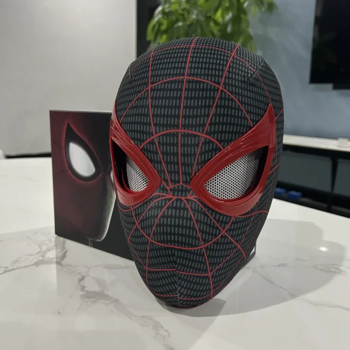 Máscara Cosplay de Spiderman con ojos móviles