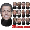 Máscara sin costuras divertida 3D CR7 Messi