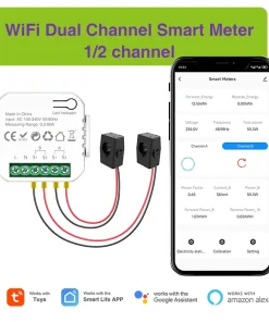 Medidor Wi-Fi de energía inteligente Tuya