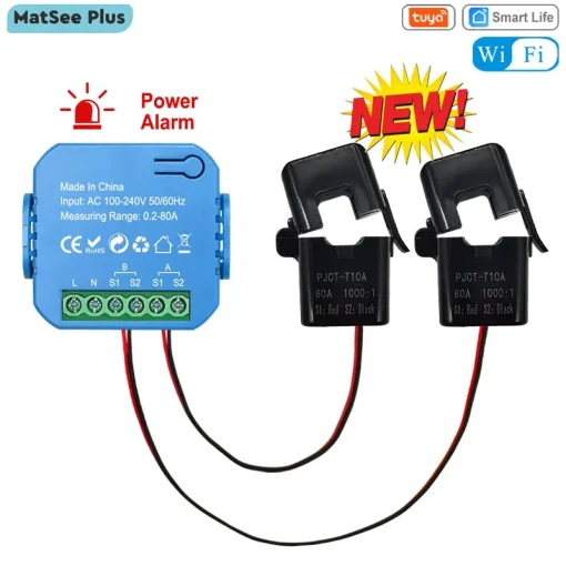 Medidor bidireccional consumo energía WiFi Tuya Smart Life