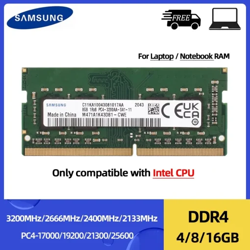 Memoria DDR4 para portátil, 4-32 GB