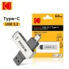 Memoria USB KODAK 3.2 tipo A tipo C 32GB 64GB 128GB