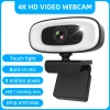 Micro 4K Webcam para Computadora 2K