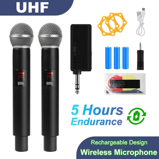 Micrófono inalámbrico UHF, frecuencia fija