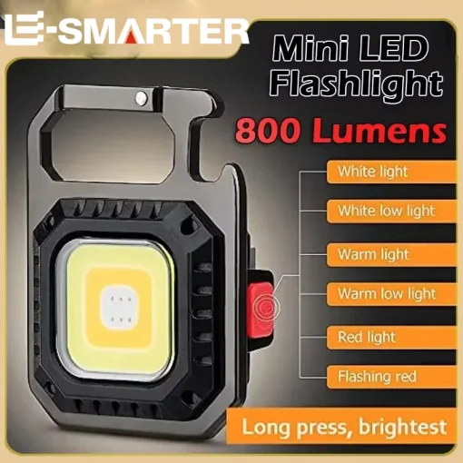 Mini LED Linterna magnética COB Camping exterior