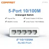 Mini Switch Ethernet 5 Puertos 100Mbps