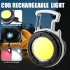 Mini linterna llavero COB portátil LED